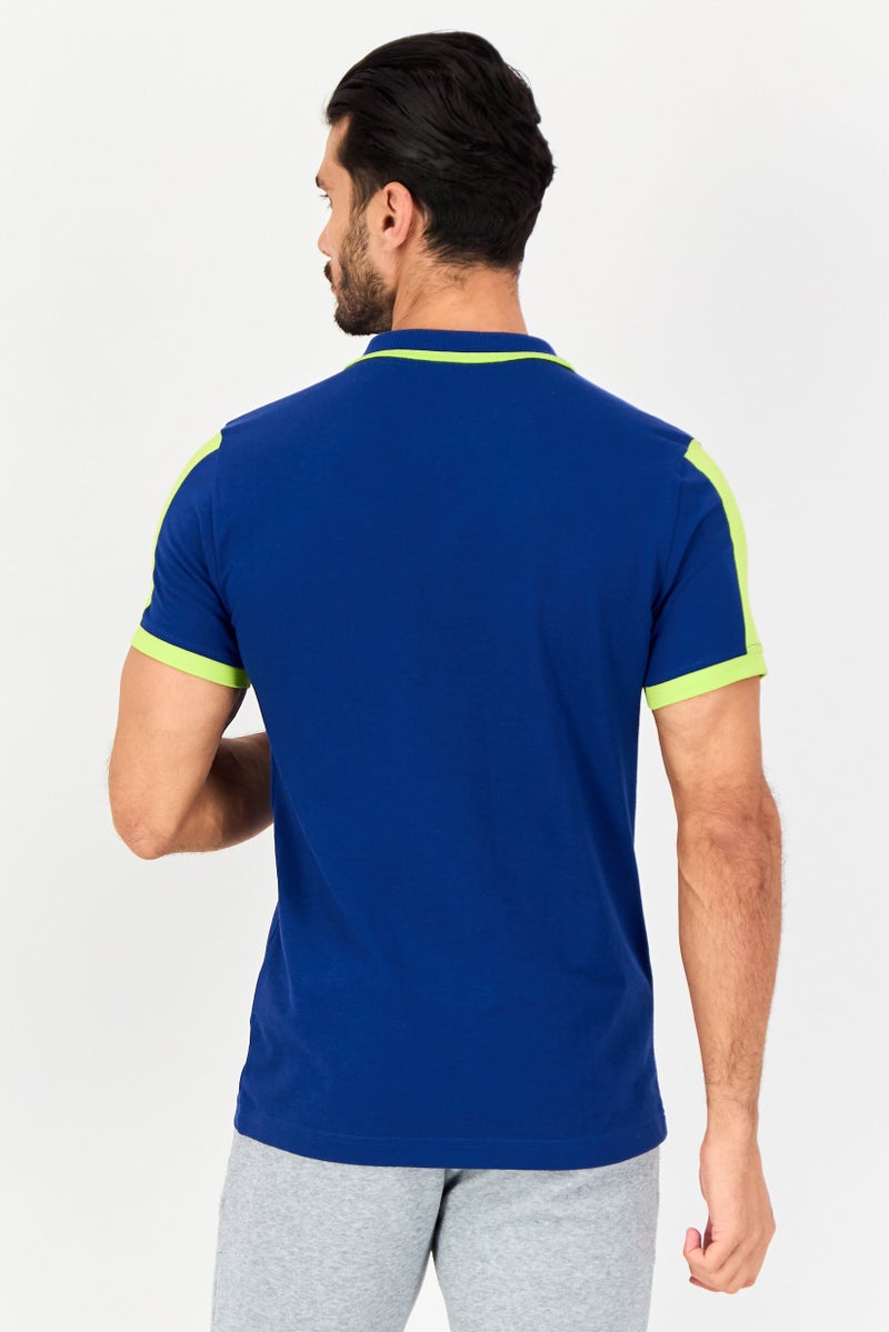 PUMA تي شيرت بولو للرجال بأكمام قصيرة مناسب للرياضة في الهواء الطلق، أزرق فيروزي - Image 4