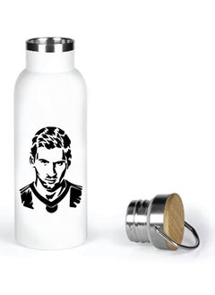 Generic Football Super Hero Messi Water Flask Bottle - Gift for Sports Fans and Athletes - Stainless Steel Bamboo Cap Flask Bottle 600ml - Ideal for Sports Enthusiasts  - Image 5