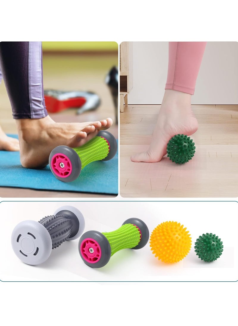 Generic Foot Roller for Plantar Fasciitis and Neuropathy, Foot Massager for Plantar Fasciitis Relief, Neuropathy, Reflexology Tool - 2 Foot Massage Roller  2 Foot Massage Ball  - Image 4