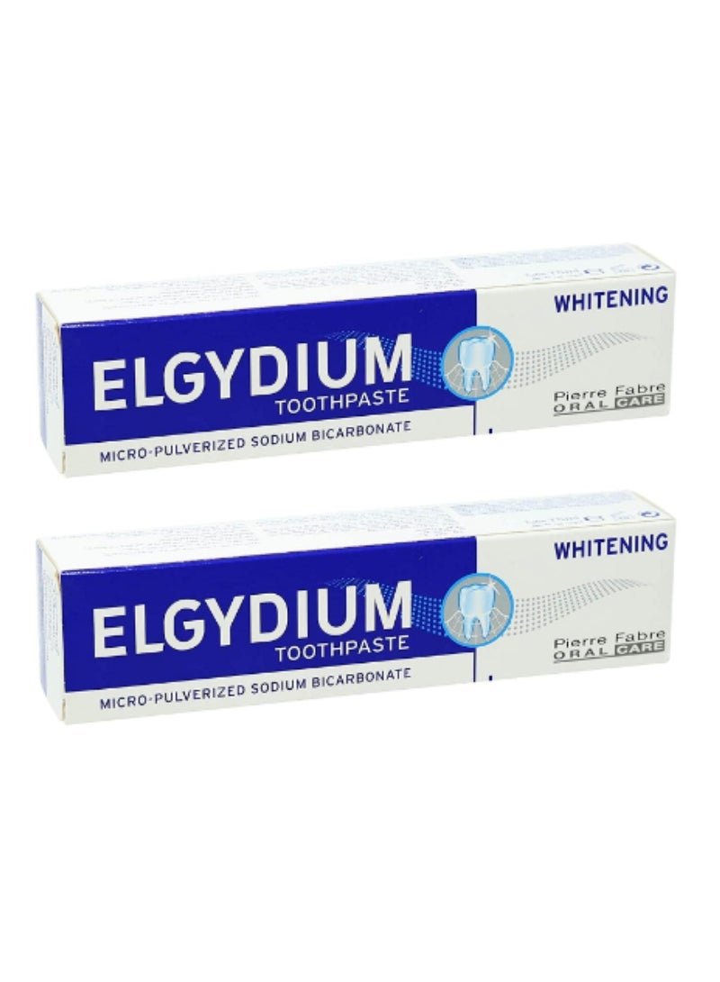 ELGYDIUM Oral Care Whitening Toothpaste 75ml 2PCS - Image 1
