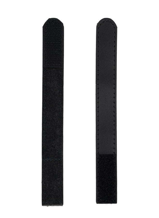 TACNEX Genuine Leather Belt Keeper 1 3/8" - 1 1/2" Wide Men's Dress Belt Loop Stays Strap End Holder Retainer Band Black 2PCS - Image 5