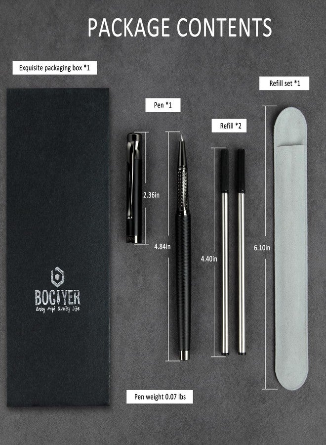 أقلام حبر سائل من نوع BOCIYER - قلم أنيق بخط رفيع، أقلام كتابة للمذكرات واللوازم المكتبية، علبة هدايا فاخرة للأقلام لعيد الأب أو عيد الأم والمناسبات الأخرى (أخضر) - Image 4