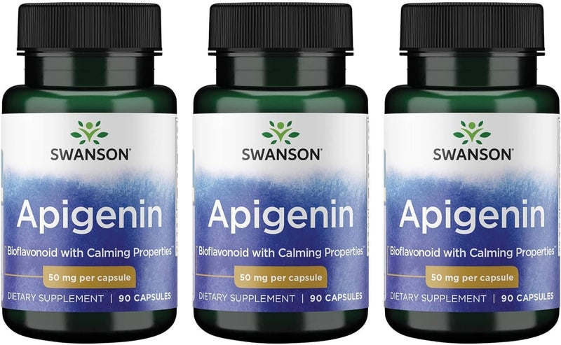 Apigenin Dietary Supplement 90 Capsules for Adults