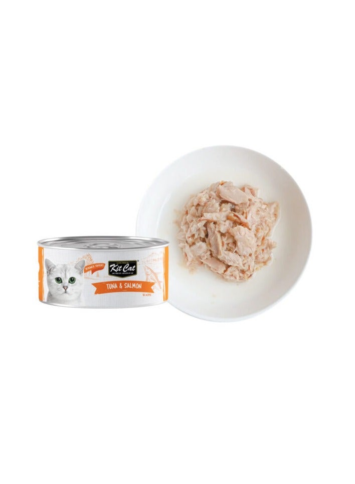 Kit Cat Tuna And Salmon Cat Wet Food 80g x 5pcs - Image 2