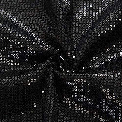 lime flare Women Sexy V Neck Sparkle Shimmer Cami Tank Tops Dressy Sequin Tee Shirt Camisole (X-Large,D# Black Sequin Racerback) - Image 5