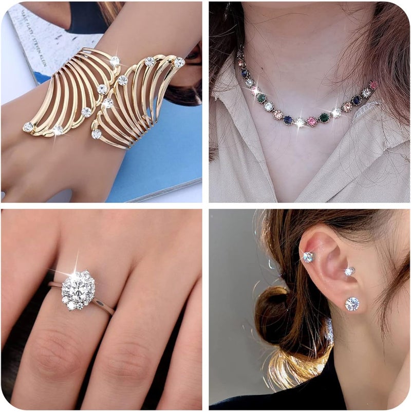 Craftdady 20pcs 6mm Clear Cubic Zirconia Stone Loose CZ Rhinestone Faceted Cabochons for Earring Bracelet Pendants Jewelry DIY Craft Making - Image 3
