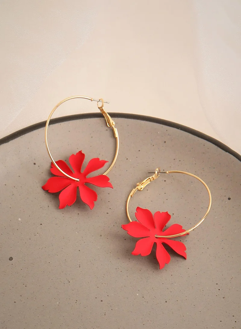 SOHI Party Artificial Hoop Earring Jewellery