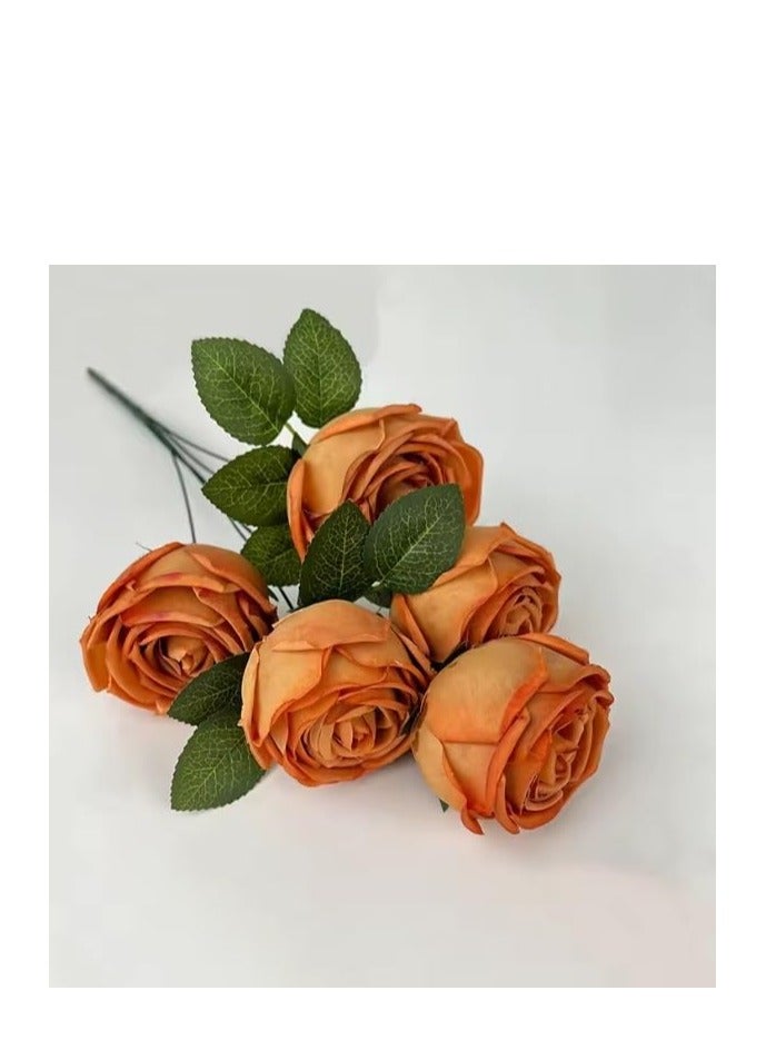 Elegant Rose Bouquet: An elegant look and modern decor for the luxury home (orange)