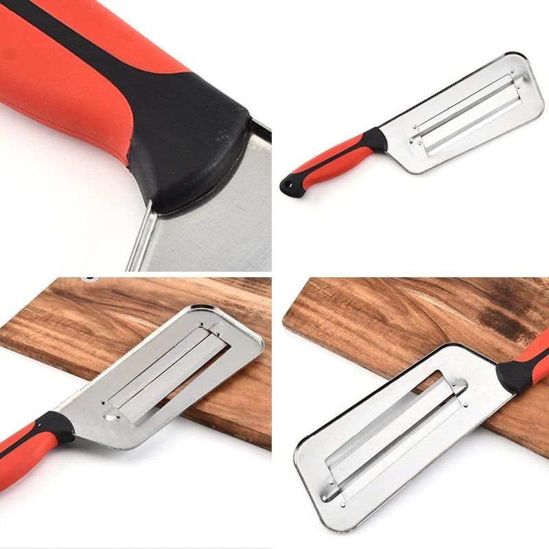 AVMPHD Portable Stainless Steel Vegetable Cutter Kitchen Knife Sugar Cane Knife Cabbage Shredder Fruit Slicing Peeler Cabbage Graters - Image 4