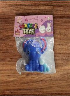 Squeeze Squishy Stitsh - Kawaii Squishys Stress Relief Fidget Toy for Adults and Teenagers (Blue) 