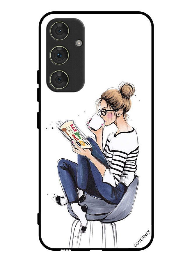 Covernex Protective Case Cover For Samsung Galaxy A34 Reading The Art Book - Image 1