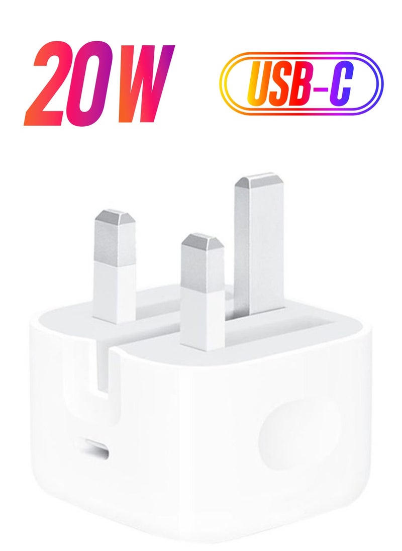 Generic - Apple 20W Usb-C Power Adapter  Iphone 13 SERIES - Ipad Pro White - Image 1