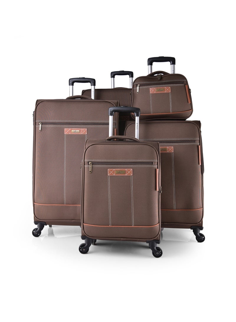 Track 5 piece set | Canvas - 4 Swivel Castors AL005/5P - Image 1