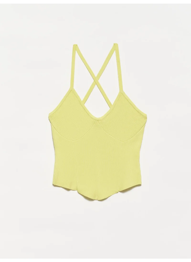 Dilvin 10218 Strappy Undershirt-Lime