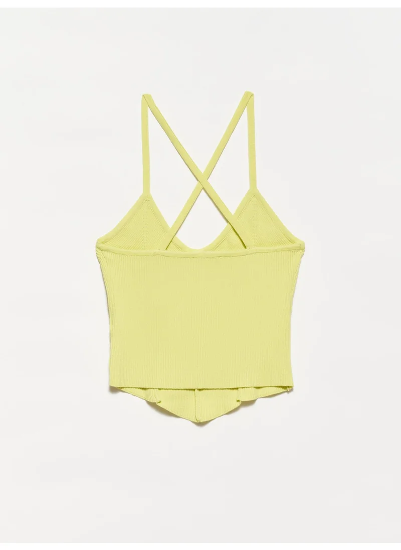 Dilvin 10218 Strappy Undershirt-Lime