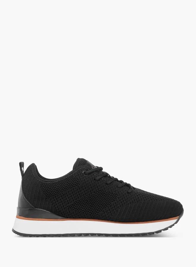 Celeste Women's Mesh Textured Sneakers with Lace-Up Closure