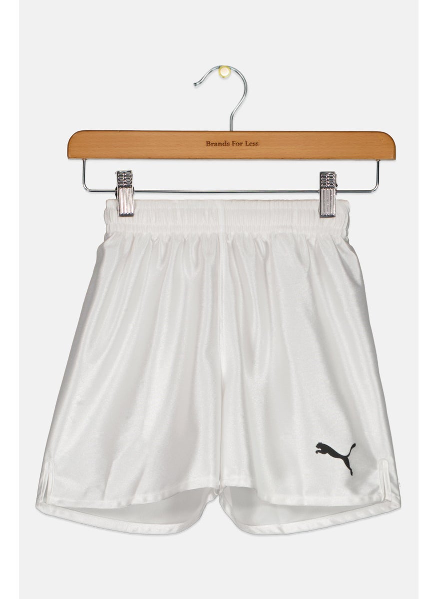 PUMA Kids Girl Drawstring Outdoor Shorts, White  - Image 1