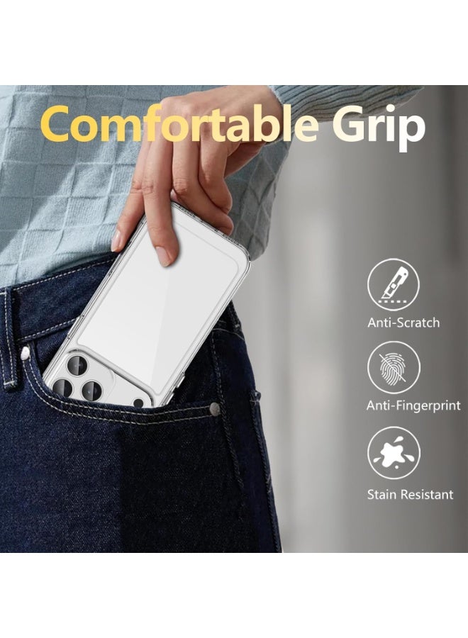 iPhone 17 Pro  Case Transparent Soft Silicone Case Anti Yellowing Flexible and Durable for iPhone 17 Pro  Cover Raised Edges - Image 3