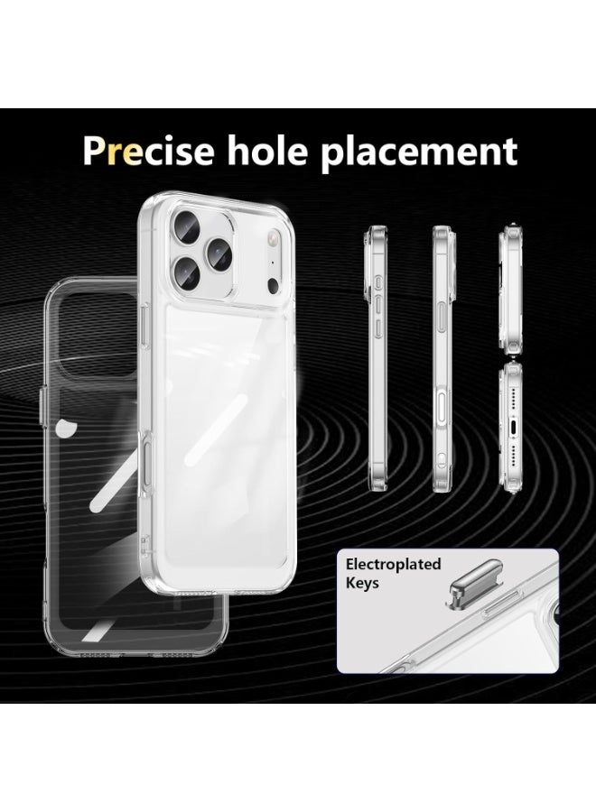 iPhone 17 Pro  Case Transparent Soft Silicone Case Anti Yellowing Flexible and Durable for iPhone 17 Pro  Cover Raised Edges - Image 2