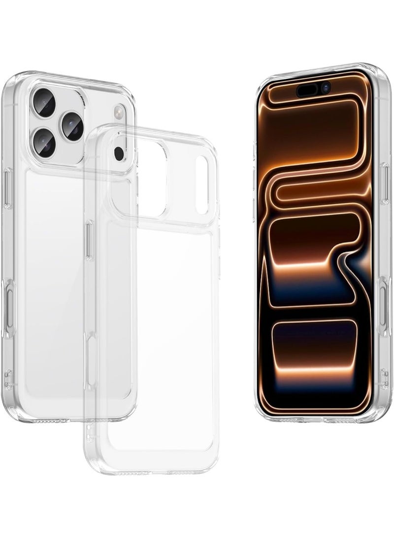 iPhone 17 Pro  Case Transparent Soft Silicone Case Anti Yellowing Flexible and Durable for iPhone 17 Pro  Cover Raised Edges - Image 1