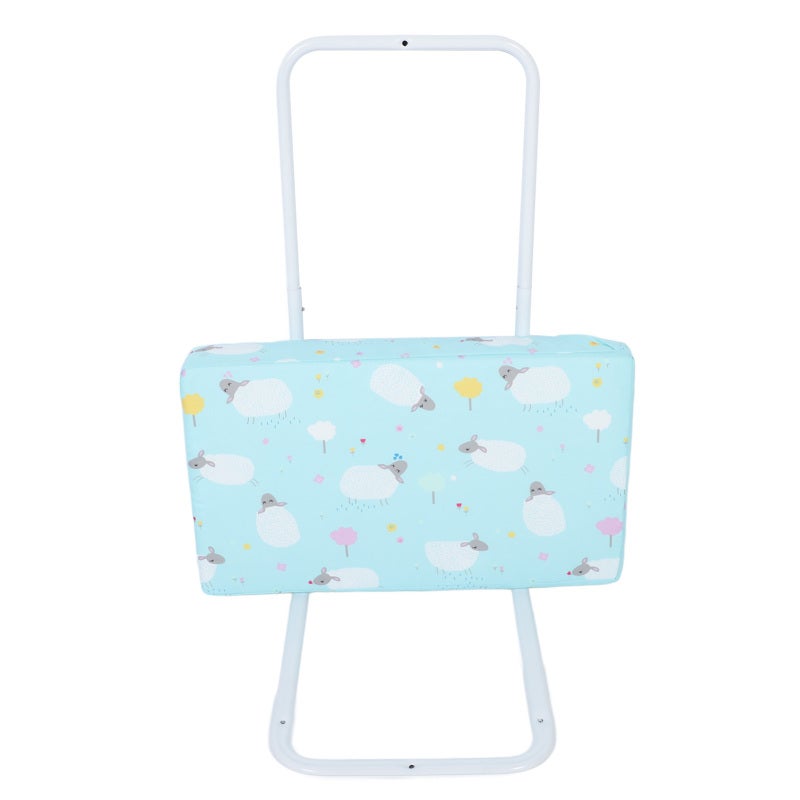 Toddler Bed Rail: Blue No Gap Safety Bed Rail - 5 Adjustable Heights 40cm To 60cm Quick Install Sturdy Bed Guard For Toddler Baby Room - Image 2