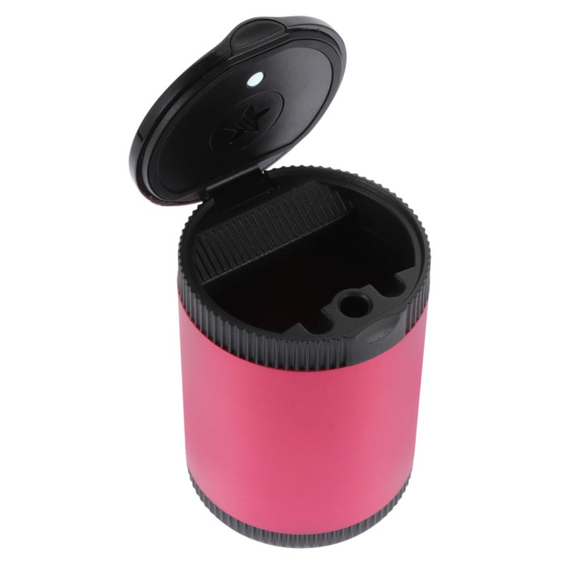 Red LED Car Ashtray Cover Portable Smokeless Ash Holder for Vehicle Indoor Outdoor Use - Image 2