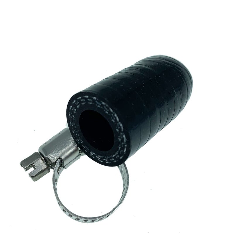 bekelan غطاء تبريد سيليكون معزز أسود عالمي 3/8" (9.5 مم) مع مشبك لمنافذ المياه - Image 5