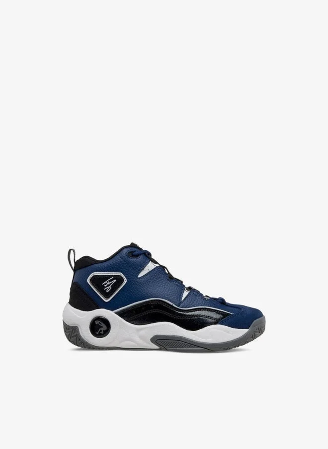 Shaq BLUE Boys Lace-Up Basketball School Shoes for Men | Best Price UAE