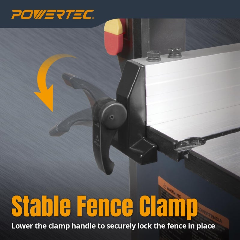 POWERTEC BS900RF Rip Fence for POWERTEC BS900 Wood Band Saw and Similar Band Saws with a Work Table Size of 11-1/8â€ to 11-13/16â€ - Image 4