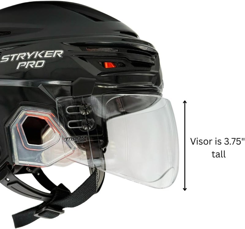 TronX S50 Pro Hockey Helmet Clear Visor (Anti-Scratch/Anti-Fog) CE Certified - Image 2