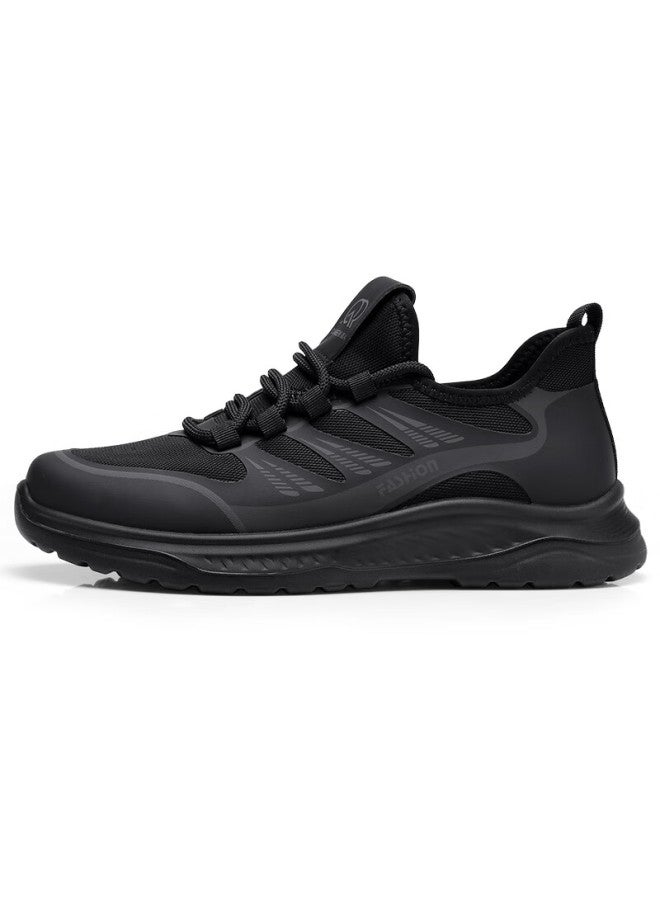 Strongman Qiangren Breathable Lightweight Commuter Casual Men's Shoes Outdoor Sports Jogging Shoes Jda73298 Black Size 42 - Image 3