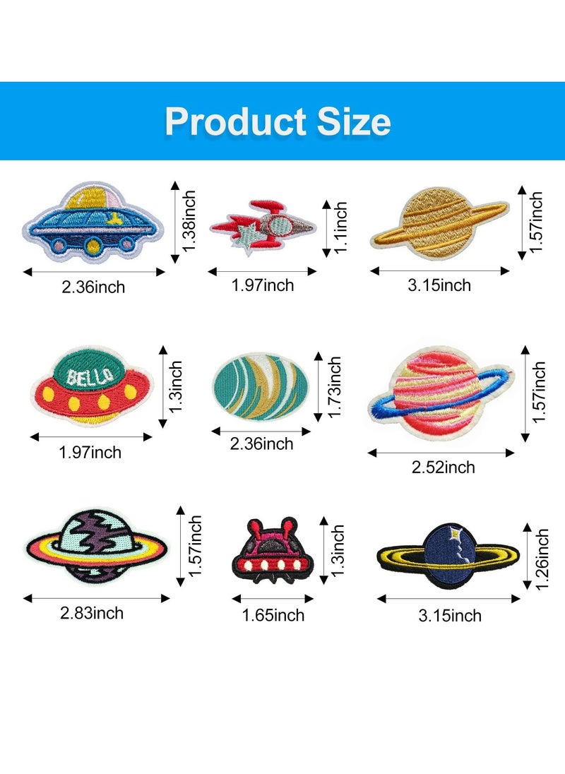 SYOSI Embroidery Patches Outer Space Planet Universe Theme Pattern DIY Iron on Sewing Patch Patch Set Cloth Patch Clothing Accessories Suitable for Backpacks Clothing Jackets Hats Jeans Etc (26 Pcs)  - Image 4