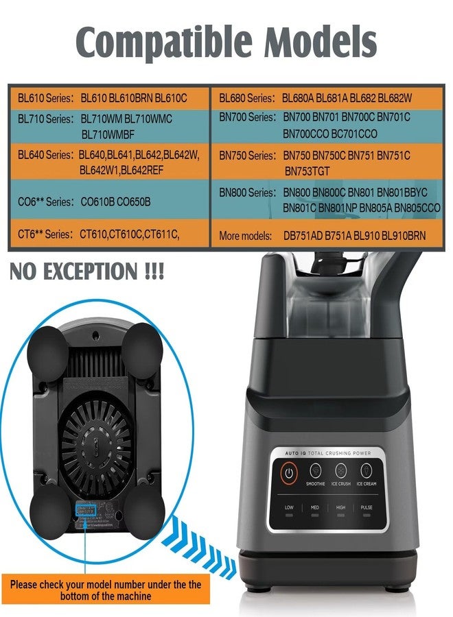 TheFaith Lid Replacement for Ninja Blender 72 OZ Pitcher, Replacement Parts Top Locking Lid Cover for Ninja Blender BL642 BN701 BN751 BN801 BL610 DB751A CT610, Ninja New Model Food Processor Accessories - Image 3