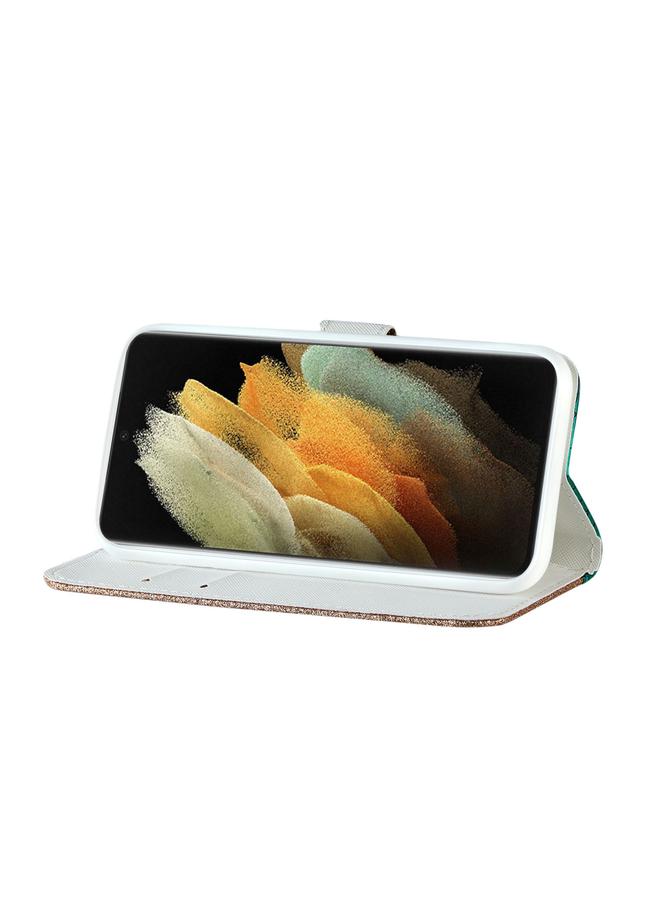 اس-توب جراب لهاتف Samsung Galaxy S23 Ultra 5G مصنوع من جلد التمساح اللامع بالليزر - Image 5