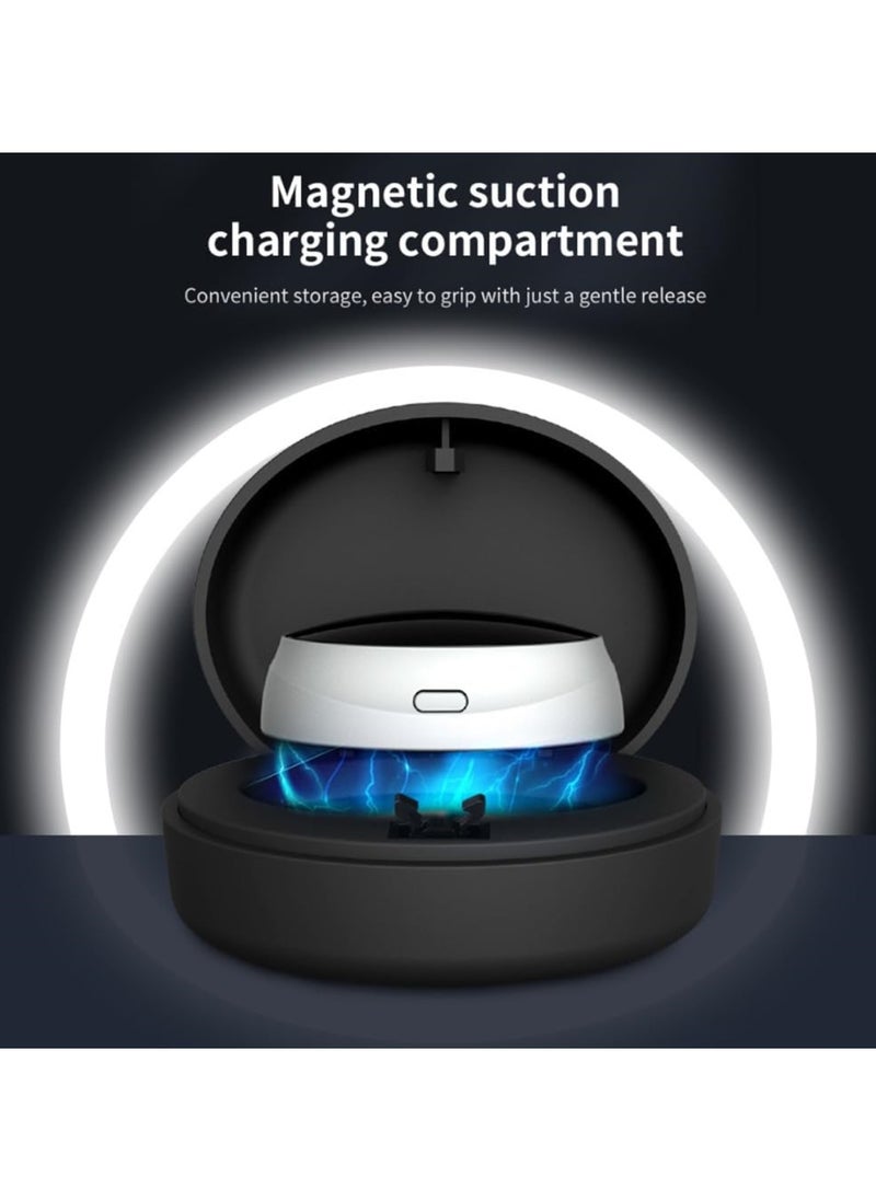 Smart Anti Snoring Device Sleep Apnea Snore Stopper 3-Speed Adjustment TENS Technology and Double Pulse Magnetic Charging Bin for Office Airplane Bedroom Dormitory