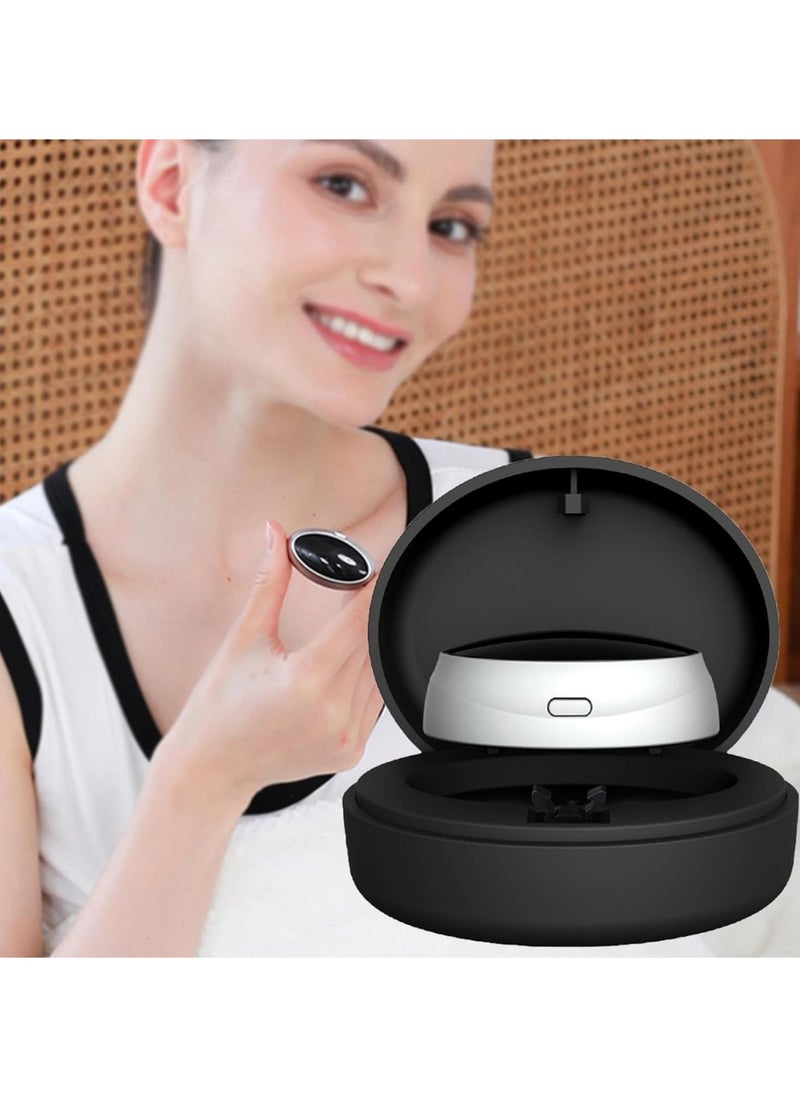 Smart Anti Snoring Device Sleep Apnea Snore Stopper 3-Speed Adjustment TENS Technology and Double Pulse Magnetic Charging Bin for Office Airplane Bedroom Dormitory