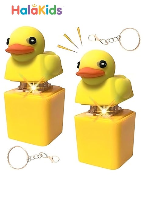 Quacking Duck Fidget Toy Keychain,  Duck Keyboard Keycaps Anxietys Relief Toy, Fidget Duck Quacking Keyboard Button,That Quacks Quacking Duck Fidget Toy,Sensory Toys Stress Relieve