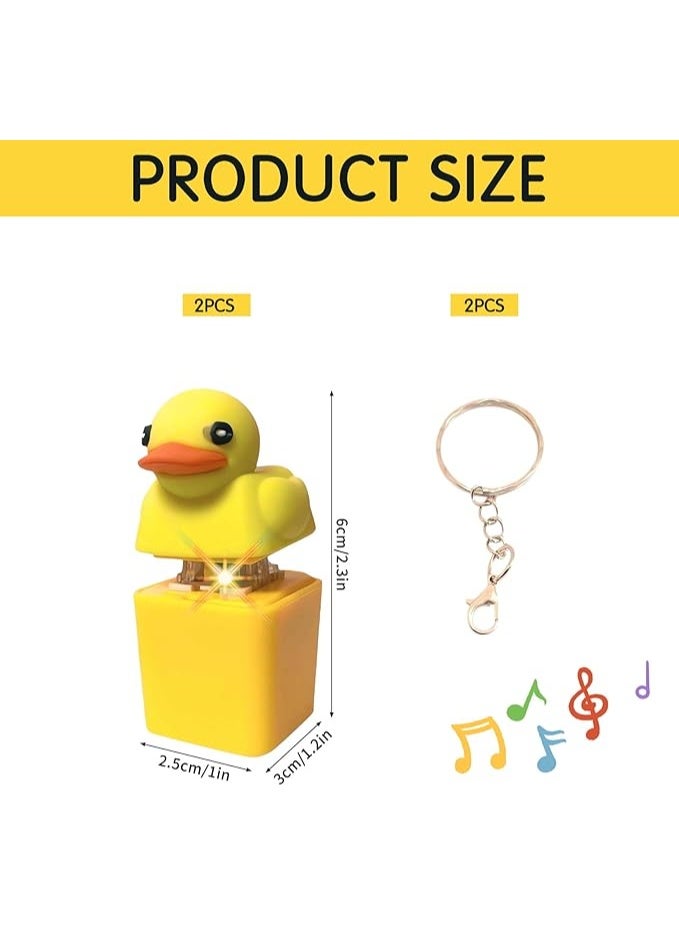 HalaKids Cute Keychain, Quacking Duck Fidget Toy, Duck Keyboard Keycaps, Fun & Portable Anxiety Relief Toy, Stress Reliever - Image 4