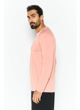 Avalanche Men Sportswear Fit Long Sleeves Outdoor T-Shirt, Pink  - Image 3