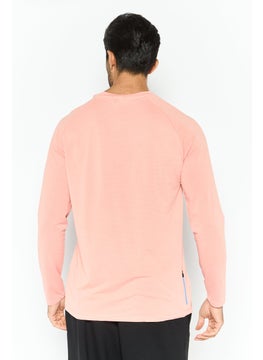 Avalanche Men Sportswear Fit Long Sleeves Outdoor T-Shirt, Pink  - Image 4