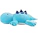 Crillop 4LB Cute Weighted Stuffed Animals Plush 24 inch Soft Weighted Dinosaur Plush Toy Pillow for Adults and Children Blue Dinosaur - Image 2