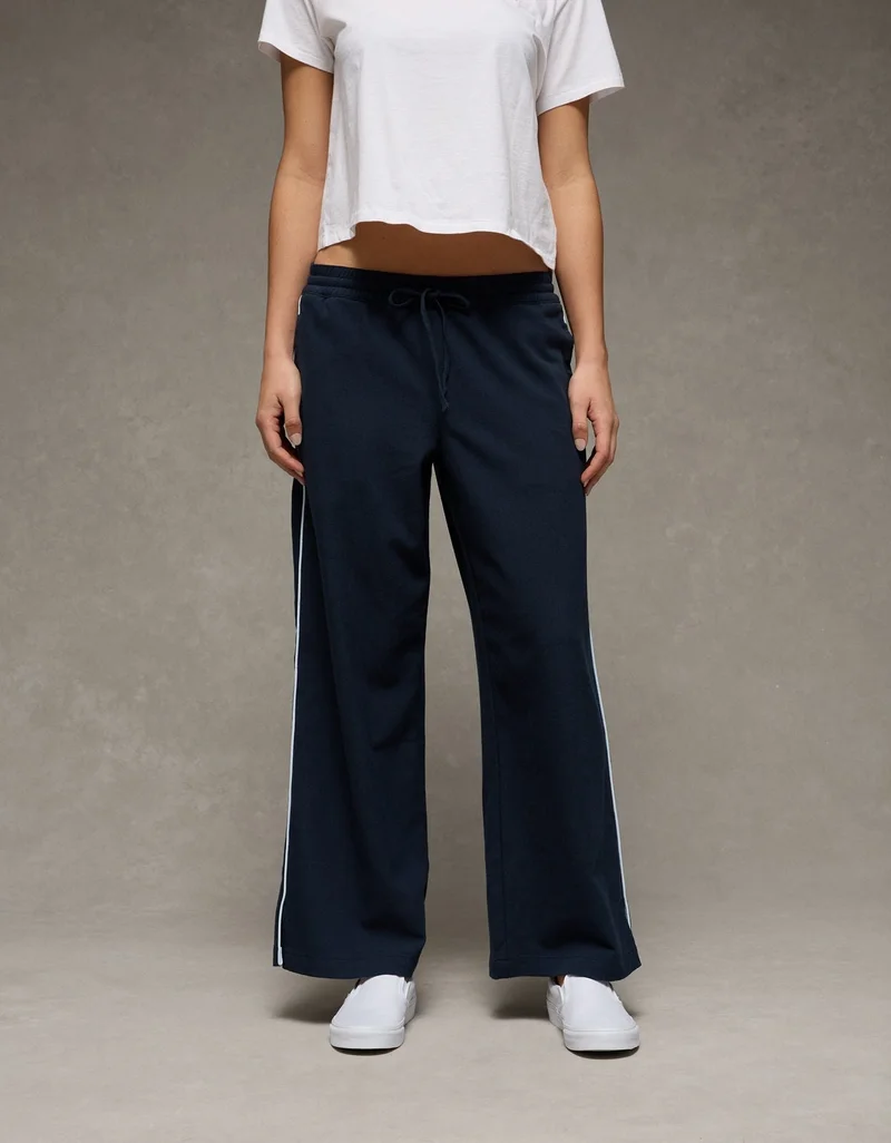 AE Stretch Low Rise Wide-Leg Track Pant