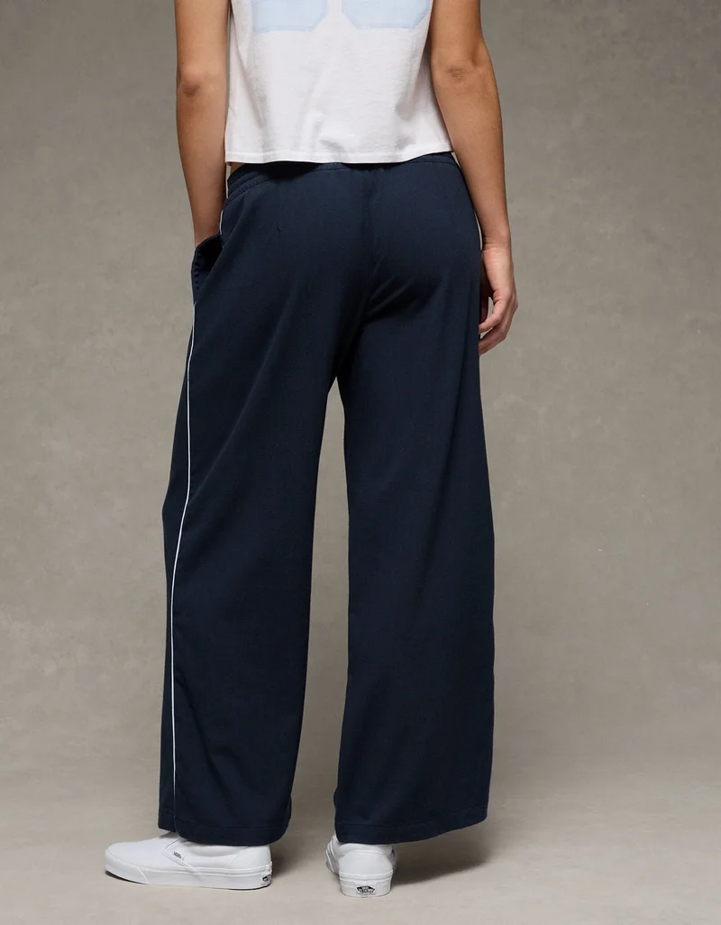 American Eagle  AE Stretch Low Rise Wide-Leg Track Pant for Women | Best Price UAE