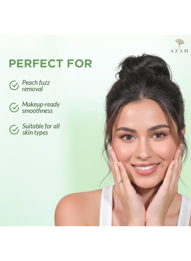 Azah Pre-Shave Gel For Women With Aloe Vera & Cucumber| Free from Sulphates & Parabens | No Razor Burns or Cuts | Best for Smooth Facial Shaves & Moisturizing | For All Skin Types - 50 ml - Image 2