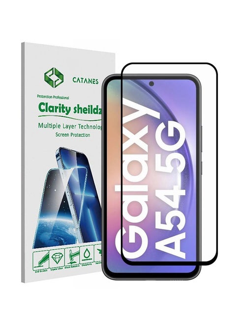 Screen Protector for Samsung Galaxy A54 5G Full Coverage Screen Glass 9H Hardness Anti Fingerprint Scratch