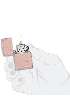Zippo 49811 Heart Design High Polish Rose Gold Windproof Lighter  - Image 5