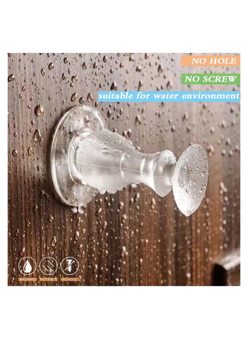 8 Pack Silicone Door Stoppers - Damage-Free, Durable, Reusable Waterproof Rubber Door Stops for Heavy Duty Walls, No Drilling Required, Collision Mute, No Trace Left Behind. - Image 3