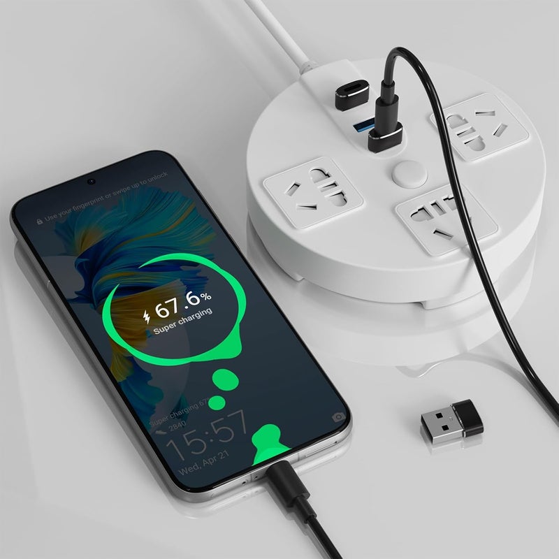 Tobfit Tobfit USB to USB C Adapter 2Pack,for Phone 16 16e 15 Car Charger Plug,Type C Female to A Male Cable Block Converter for Phone 14 13 Pro Max Plus,Airpod 4,iPad mini 7,iWatch 10,Galaxy S25 (Black) - Image 3