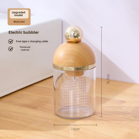 Electric foaming device facial cleanser foaming device shampoo Cleansing Mousse foaming bottle foaming automatic foaming artifact [light gold model] electric bubbler