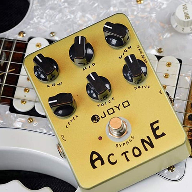 JOYO JF-13 AC Tone Vintage Tube Amplifier Effects Pedal Analog Circuit British Rock Distortion Sound for Electric Guitar Effect - Bypass - Image 4